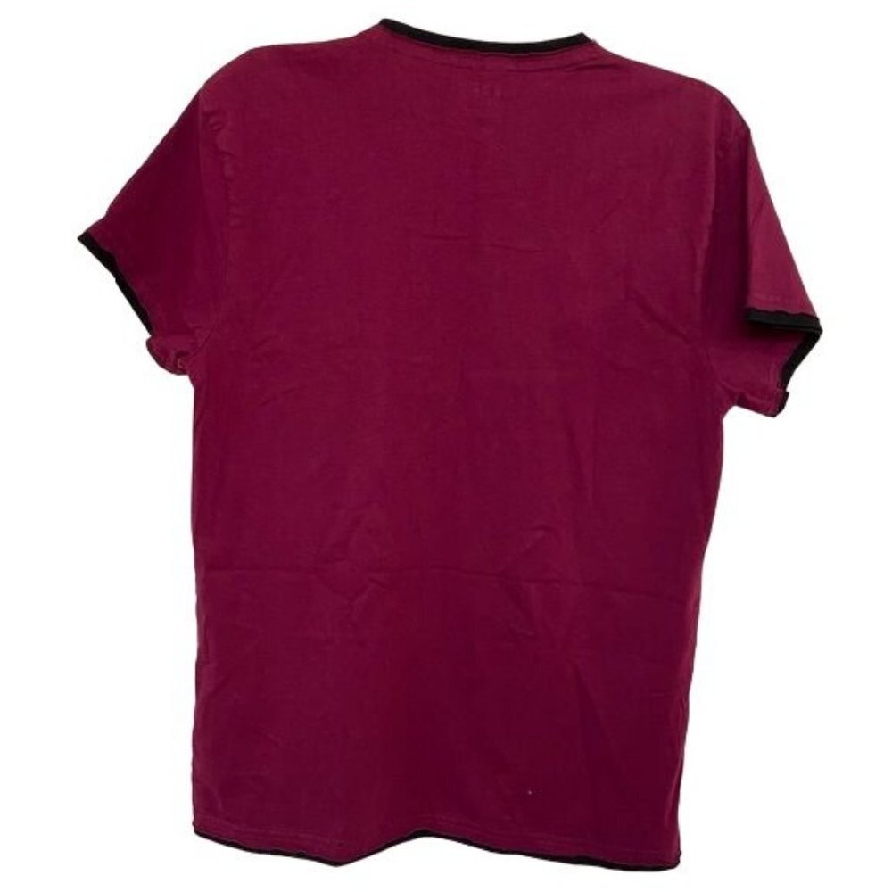 Lazy One Beery Bear Huckle Beary Faux Layered Tee Berry Colored Size S - Picture 5 of 8